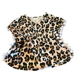 Mudpie leopard cover up